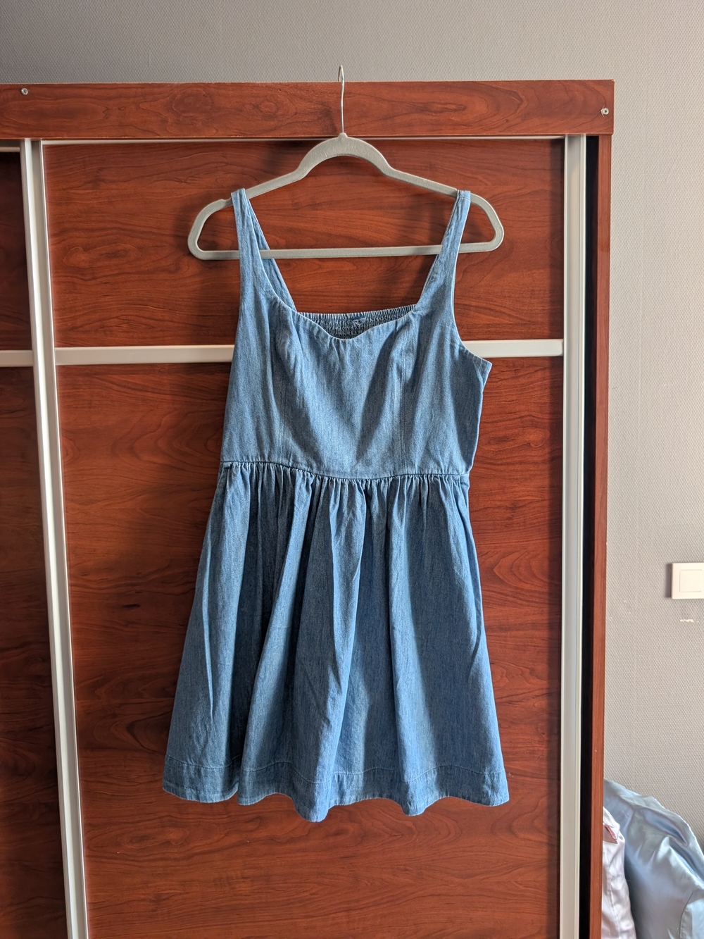 Denim Sweetheart Mini Dress